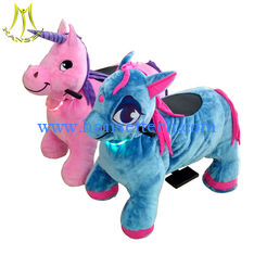 China Hansel cheap shopping mall rides on animals plush electrical animal toy car factory proveedor